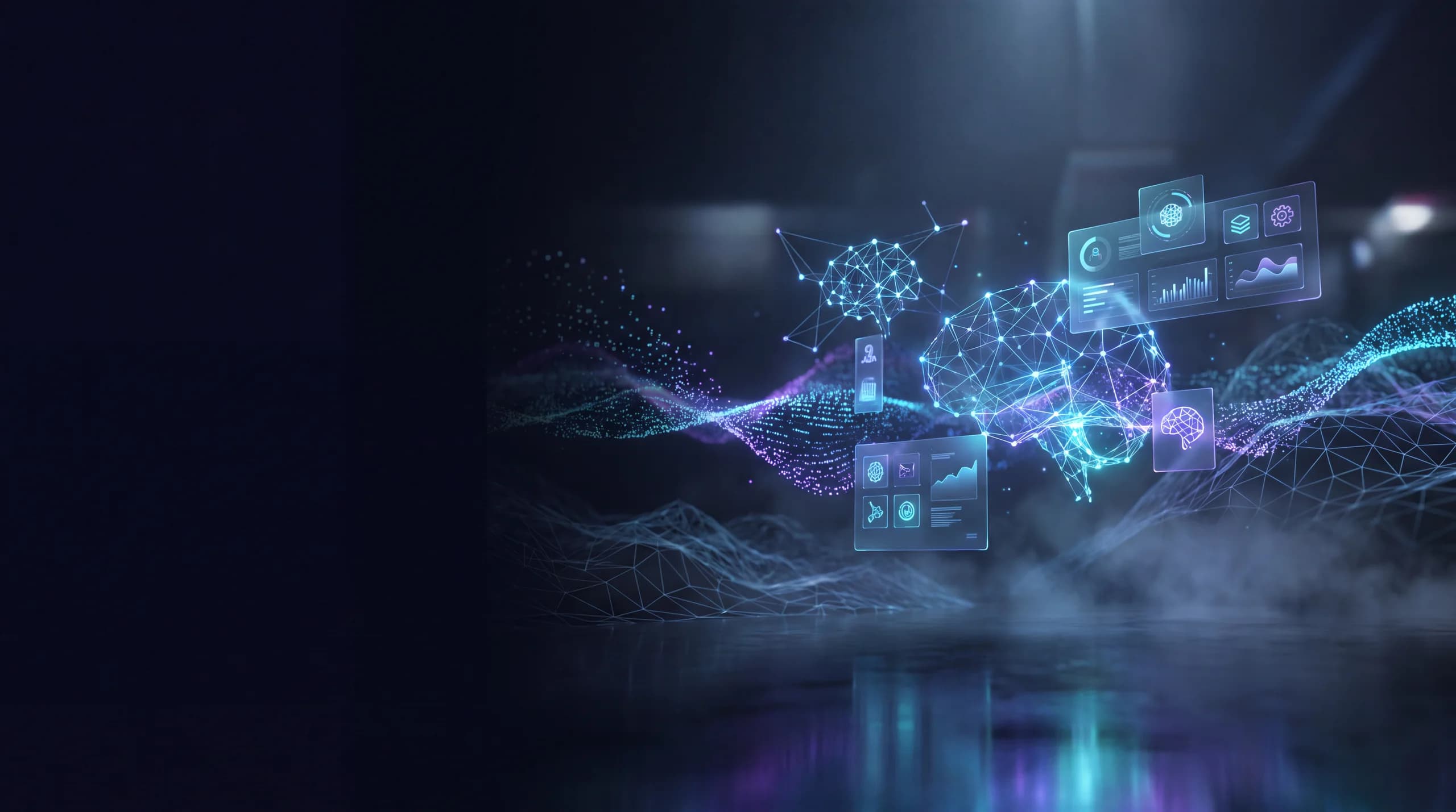 Engineer using mixed reality to review an industrial digital twin